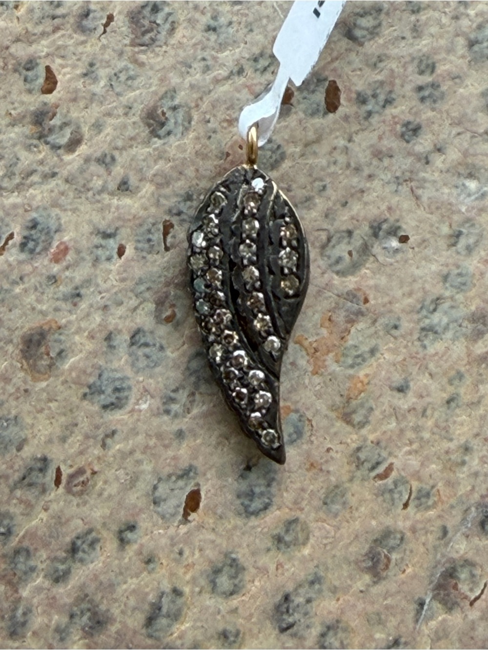 Sterling Silver & 18kt Yellow Gold 2 sided Angel wing charm